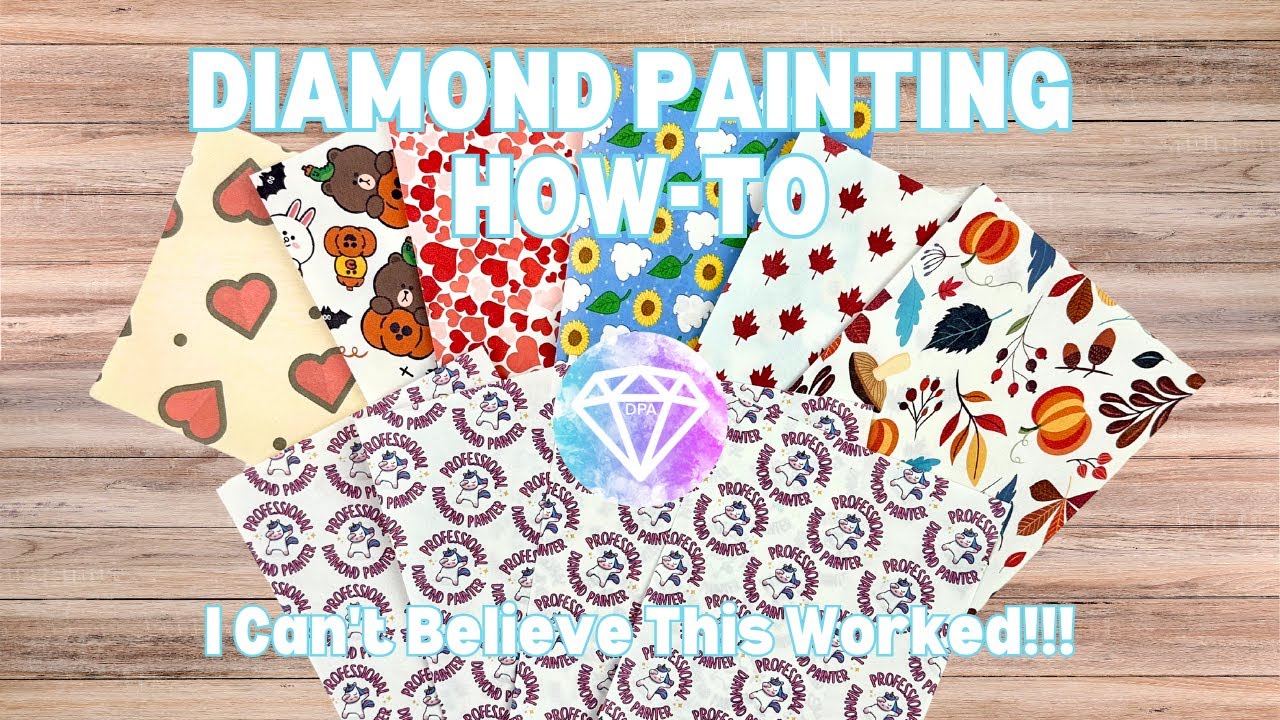 How To Make Your Own Diamond Painting Cover/Release Papers | Diamond Painting Tutorial