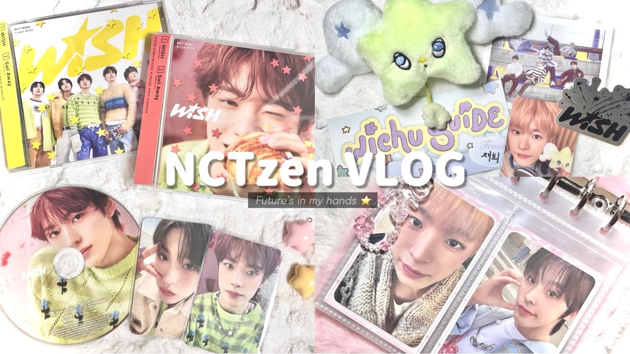 [시즈니 브이로그] Future's in my hands ⭐️ | 준등기깡 반택깡 일본반 앨범깡 뽀송바인더 포카깡 엘홀더 위츄 덕질 브이로그 엔시티 위시 유우시 윳프