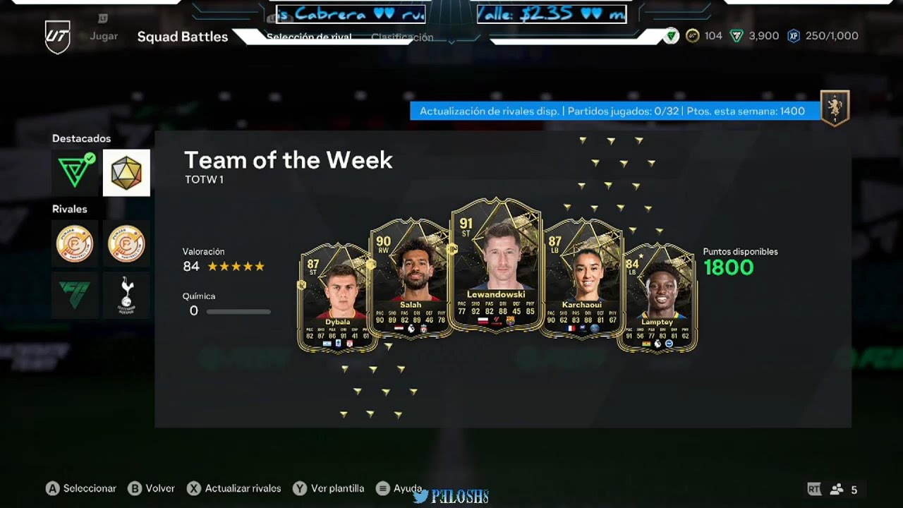 Bamberg FC vs TOTW1 - Ultimate Team