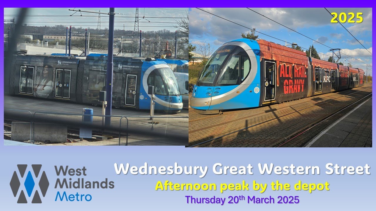 West Midlands Metro: Wednesbury Great Western Street on Thursday 20th March 2025 jpg