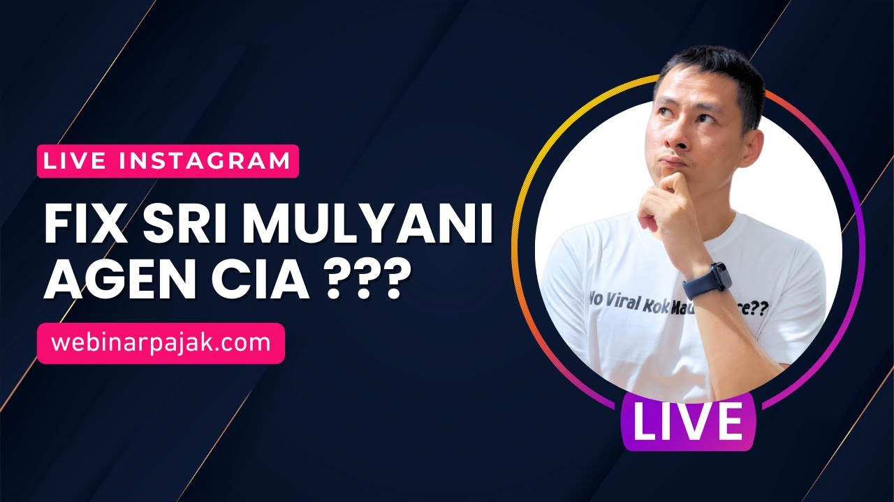 LIVEE !! FIX SRI MULYANI AGEN CIA ???