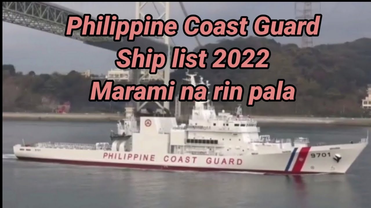 Philippine coast guard ship lists