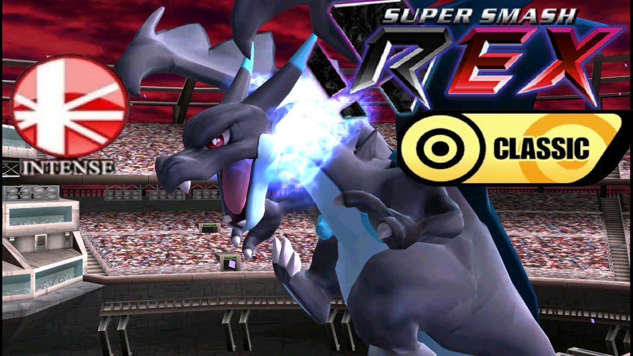 Super Smash REX Gameplay - Classic Mode with Mega Charizard X (Intense)
