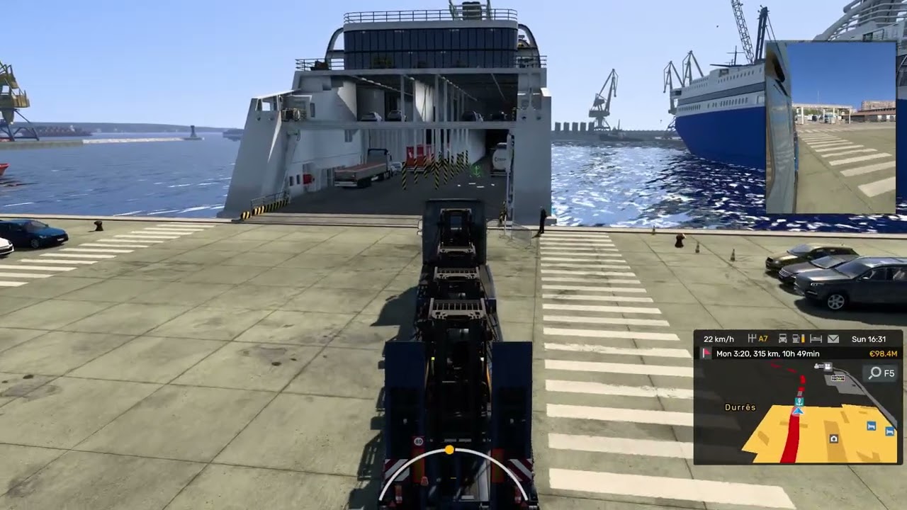 Euro Truck Simulator 2 | Tirana - Taranto | DAF XF105 Super Space 460 hp, 12 Speeds #114