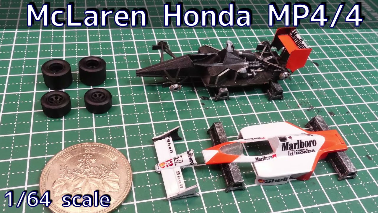 3D printed 1/64 scale  McLaren Honda MP4/4