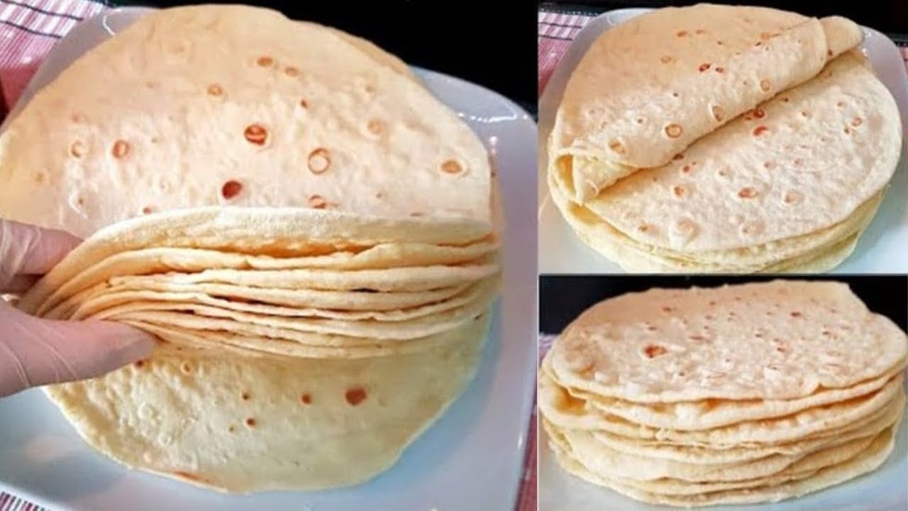 خبز التورتيلا والشاورما ناجح%100 رطب ولذيذ بطريقة سهلة جدا لكل أنواع السندوتشات!