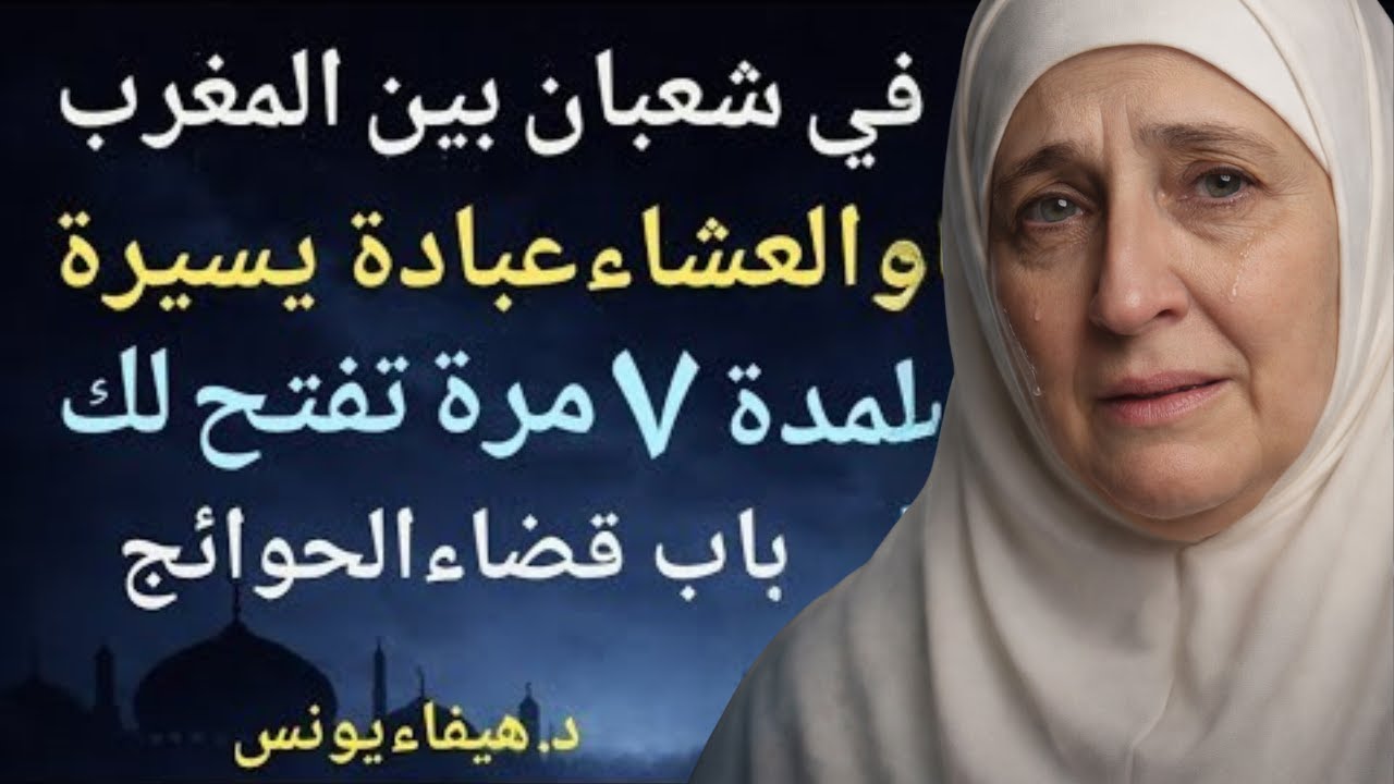 في شعبان بين المغرب والعشاء عبادة يسيرة لمدة 7 أيام تفتح لك باب قضاء الحوائج بإذن الله