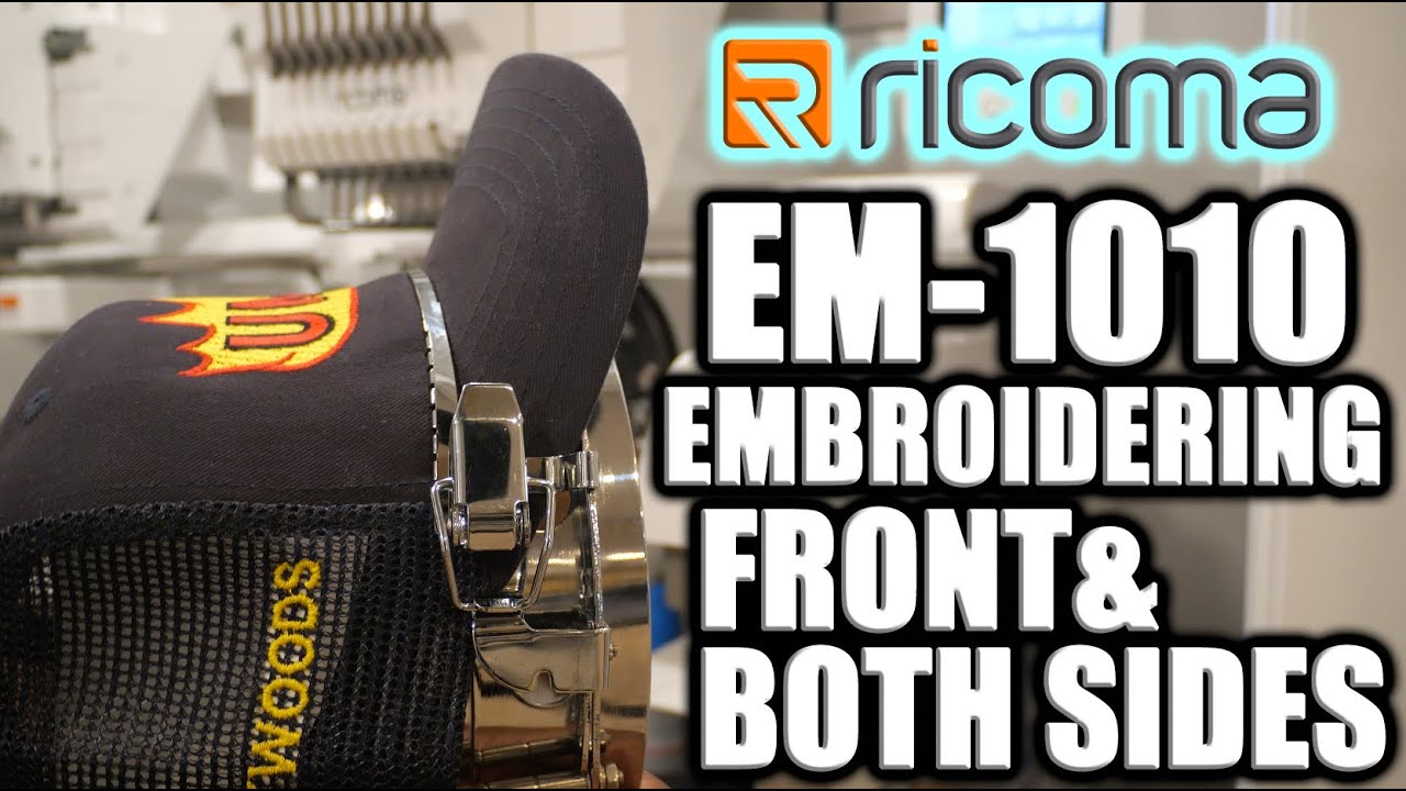 Embroidering Front and both sides of Hat | Ricoma EM-1010