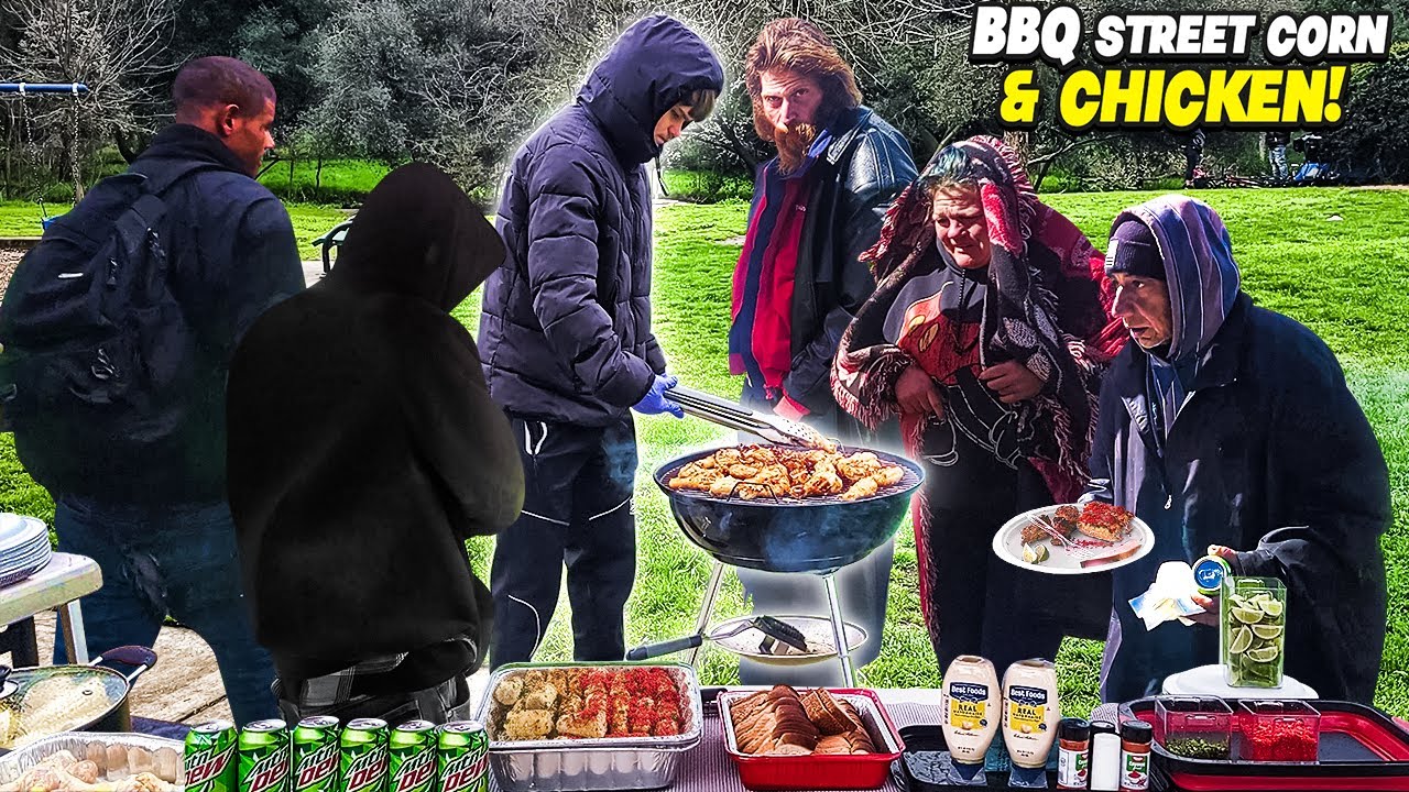 Cooking Mexican Street Corn & Chicken For Homeless People!