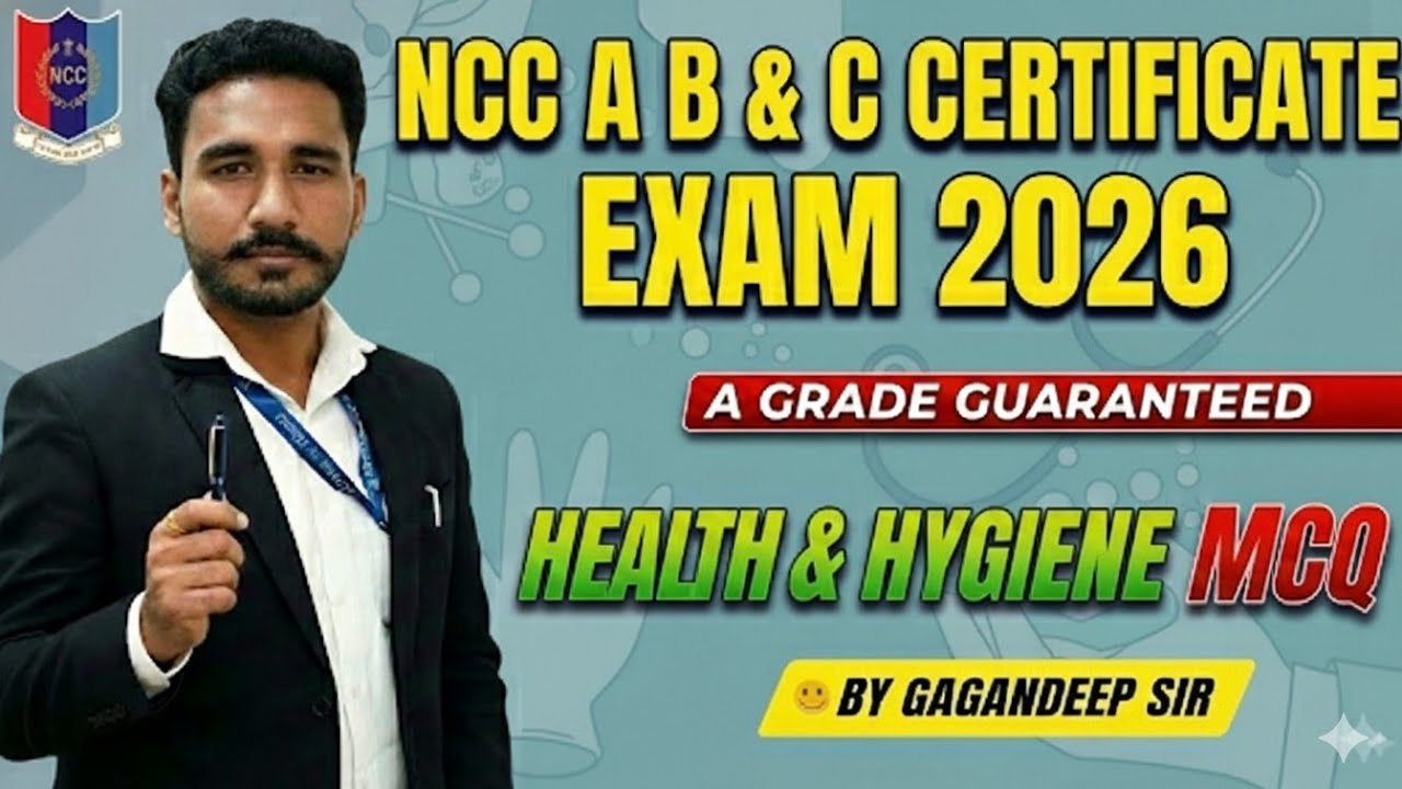 Health and Hygiene NCC MCQ | Top 50 Important Questions for B & C Certificate Exam 2026
