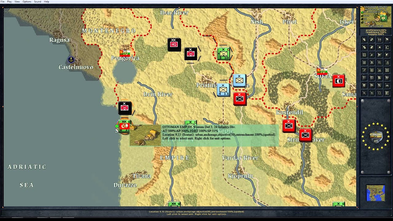 The Operational Art of War Balkans 12 Scenario AAR