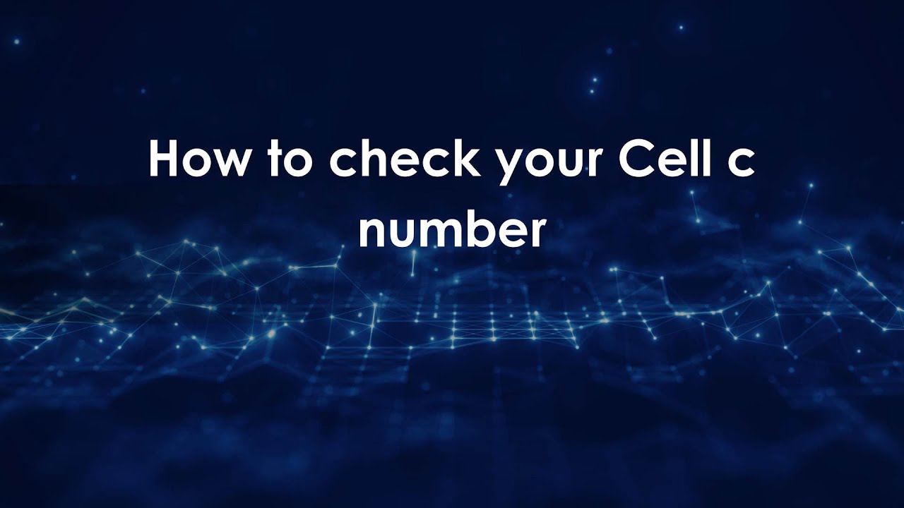 How to check your Cell c number