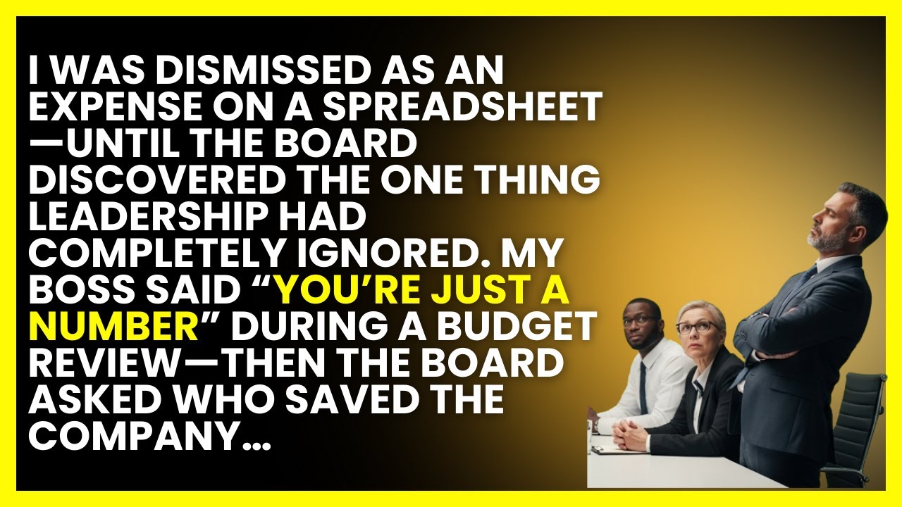 My Boss Said“You’re Just a Number”During a Budget Review—Then the Board Asked Who Saved the Company…