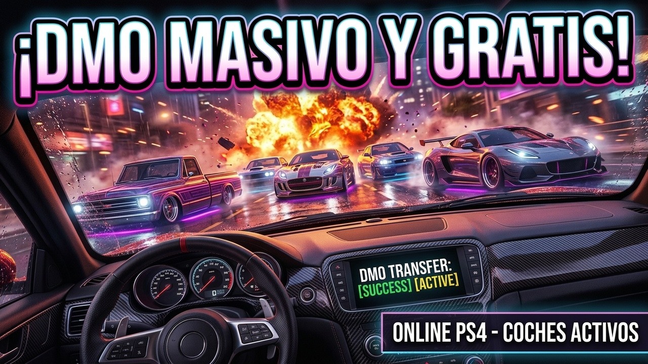 VAMOS UN RATITO CON DMO , SUBIENDO COCHES MOD A GTA V ONLINE PS4