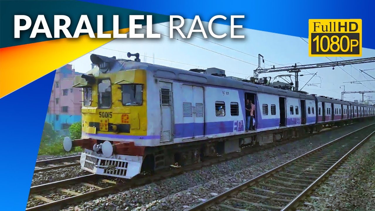 Parallel EMU Trains :: Sealdah - Barrackpore Vs Sealdah - Krishnanagar City :: Eastern Railway