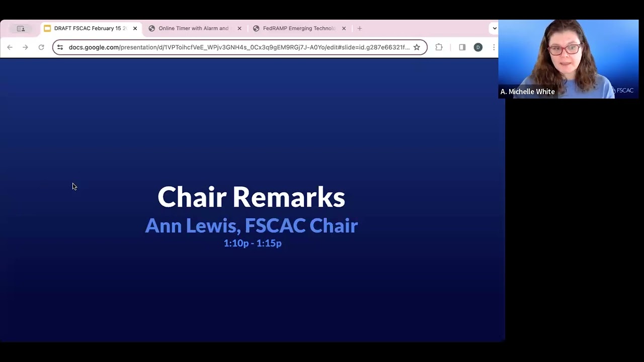 Federal Secure Cloud Advisory Committee (FSCAC) February 15 Open Meeting