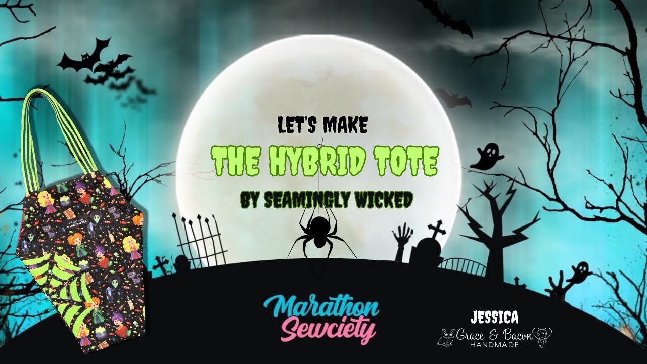 Let's Make The Hybrid Tote by Seamingly Wicked with Reverse Appliqué.