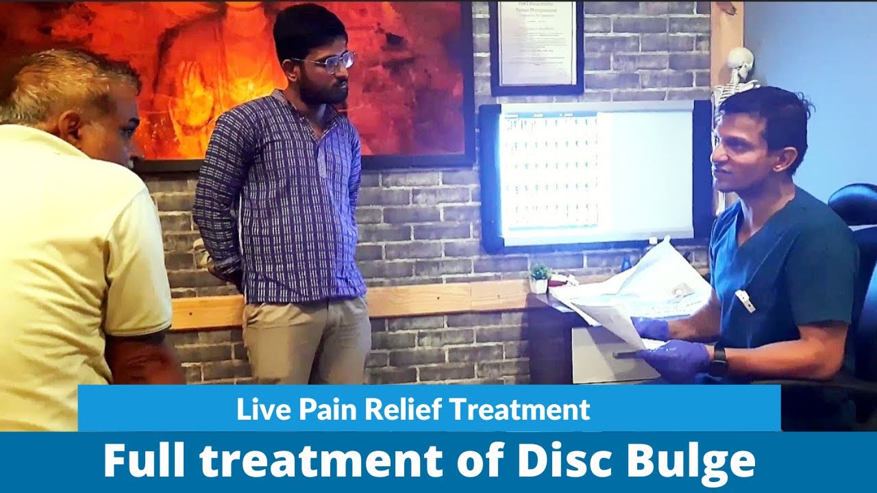 Bulging disc treated 50% in one session | Dr.Pankaj | #Chiropractor, #Disc problem.