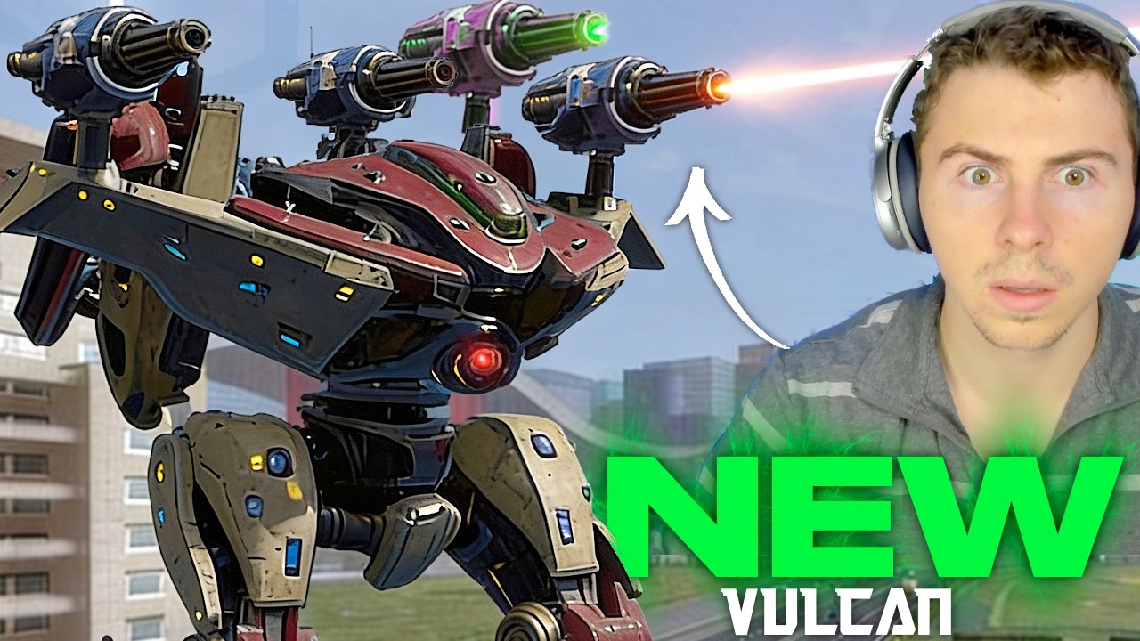 Представляем нового робота Vulcan &mdash; Behemoth Jr с трехступенчатой ​​энергетической пушкой | War R...