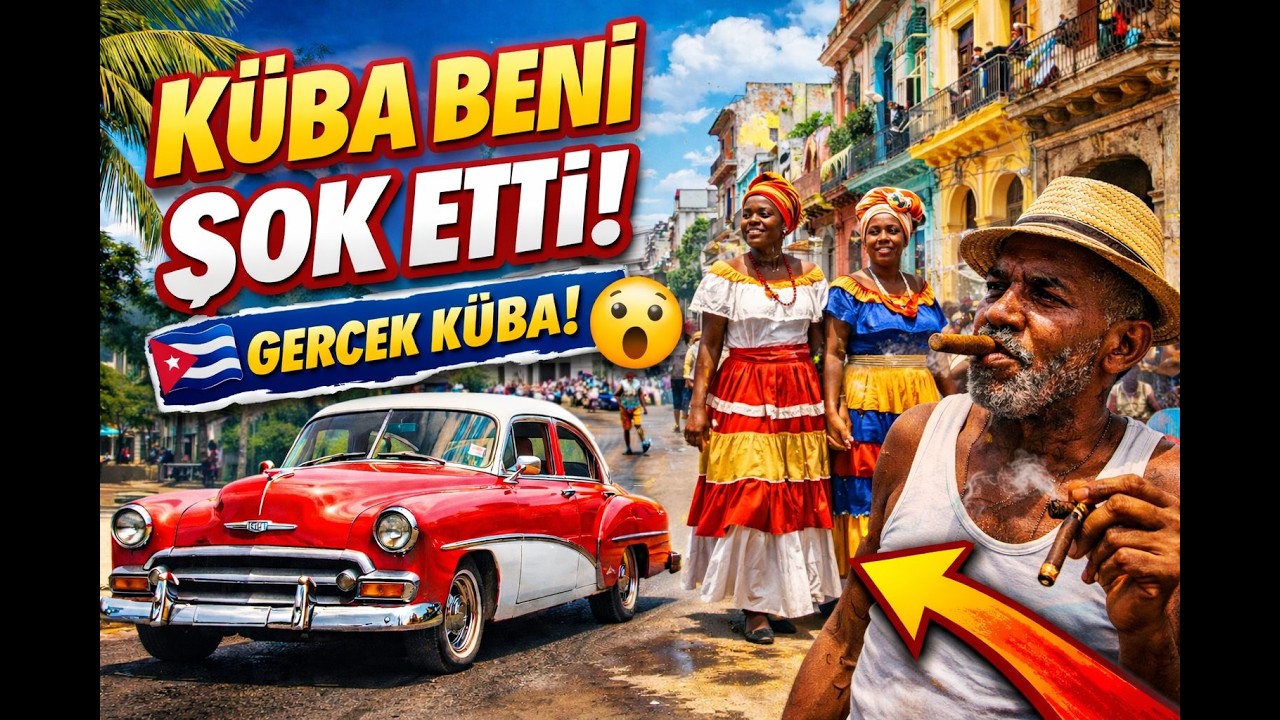 KÜBA’YA GİTTİM! 🇨🇺 Havana Sokakları, Eski Arabalar ve Gerçek Küba #2026  #vlog #cuba #cubavibes