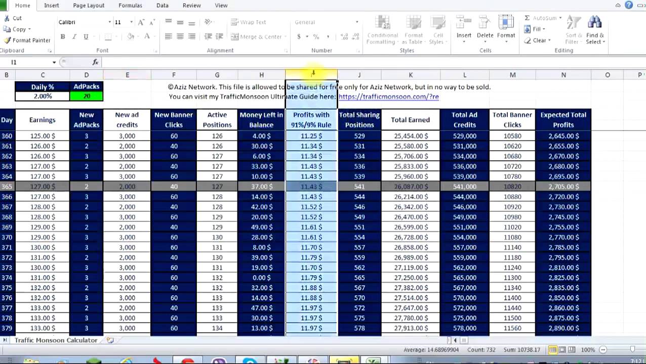 Traffic Monsoon Calculator Vaughn Taylor1