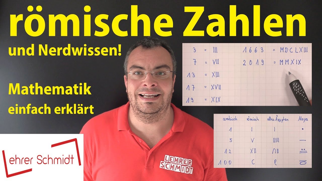 römische Zahlen & Nerdwissen - Mathematik - einfach erklärt