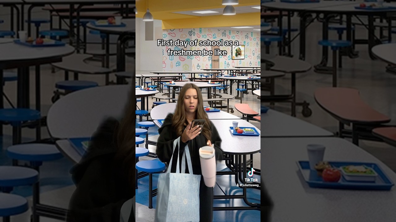 First day of school as a  freshmen be like