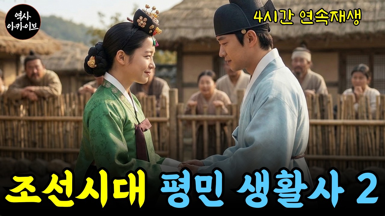 [4시간 연속재생] 조선시대 평민 생활사 2번째 통합 | 그들의 팍팍했던 생활