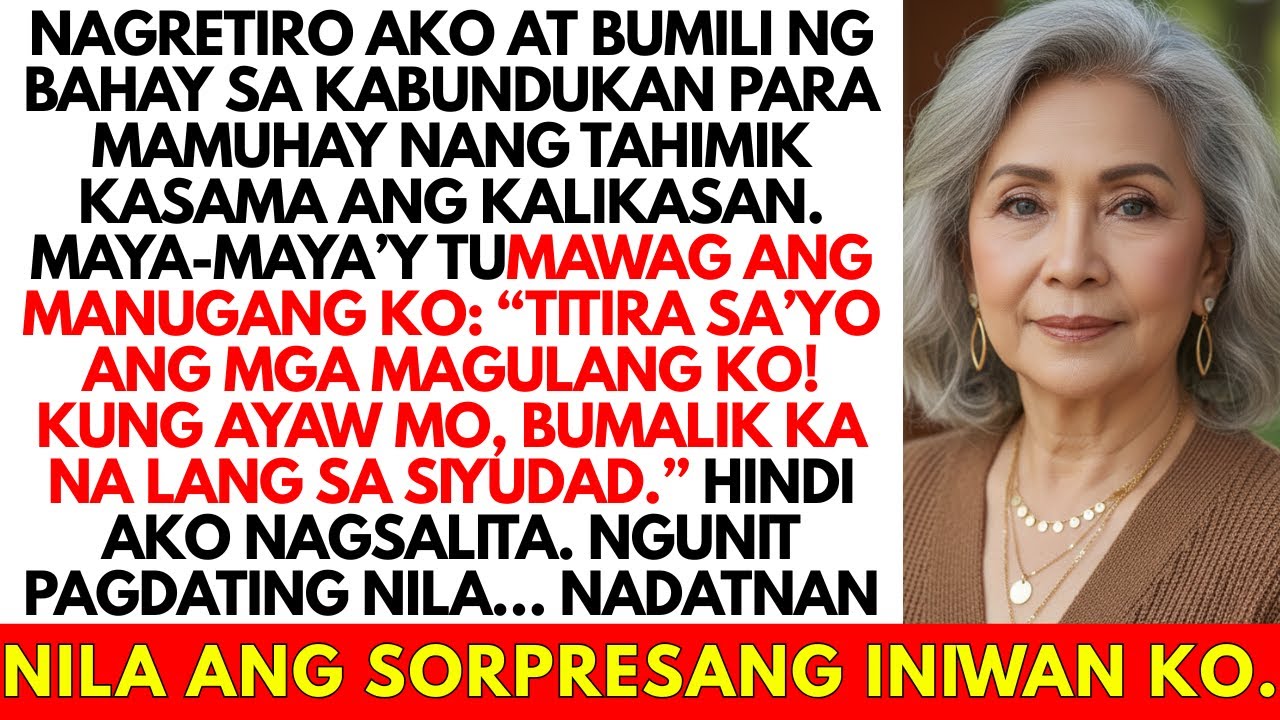 “Dadalhin ng manugang ang magulang niya sa bahay ko—may inihanda akong sorpresa.”