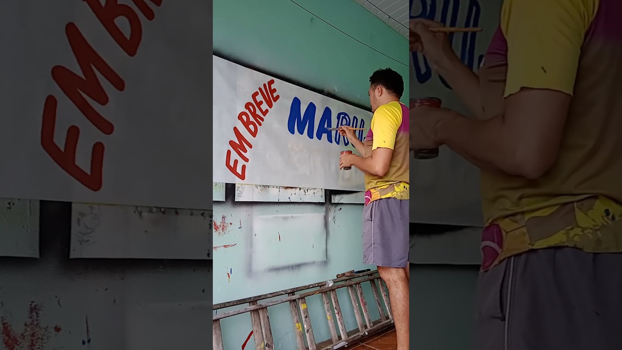 COMO FAZER FAIXA EM TNT R&Aacute;PIDO E SIMPLES (LETREIROS)😱😱😱😱#letreiro #faixas #letras #pintura