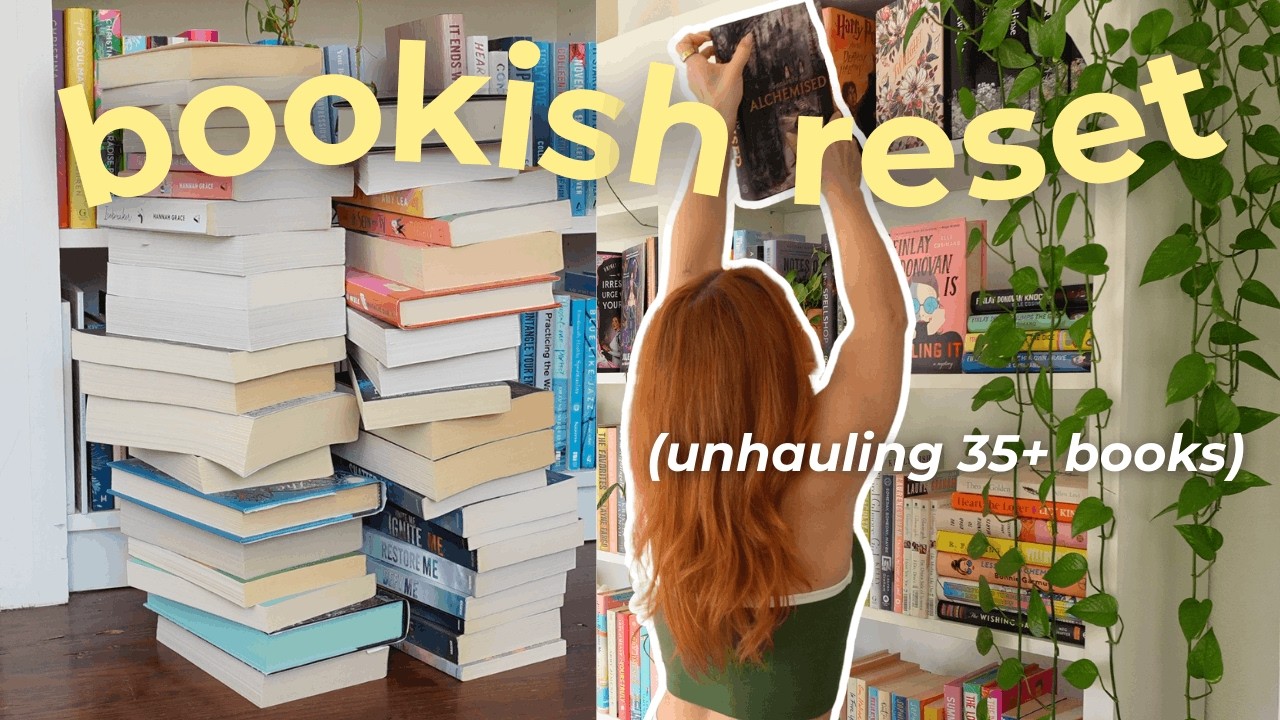 doing spring book stuff!!! 📖🌷(unhaul 35+ books, reorganize bookshelves, refill tbr jar, & more)
