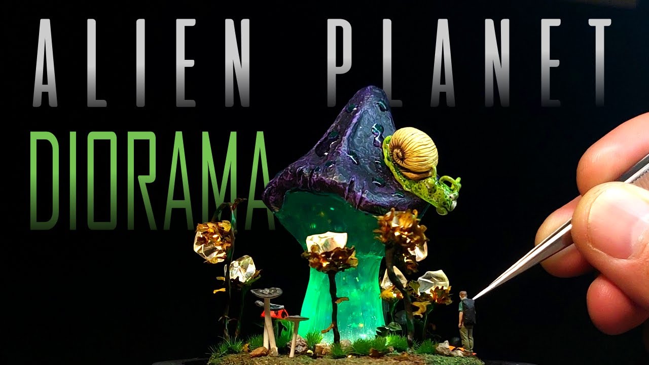 Creating a Mini Extraterrestrial World: Alien Planet Diorama