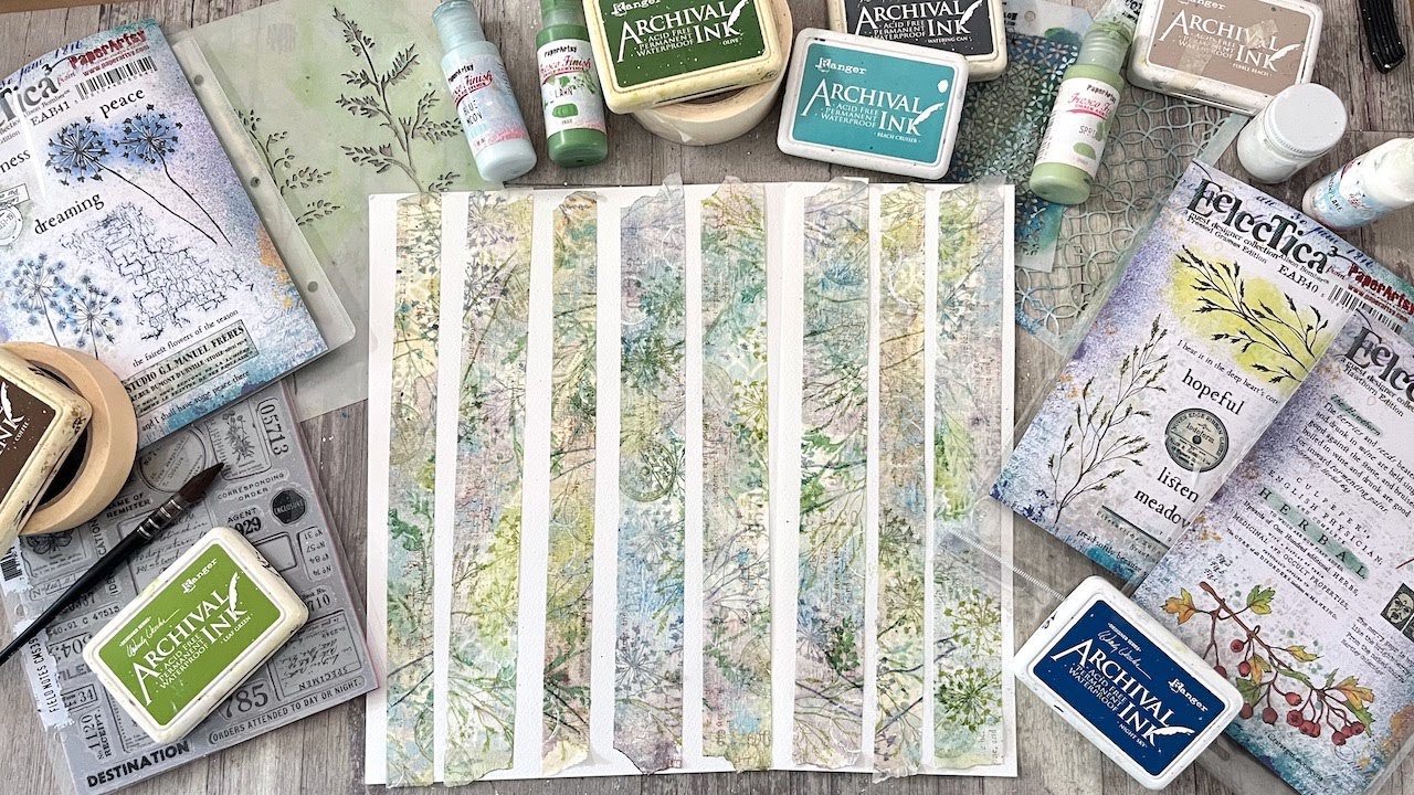 Using masterboard techniques to make decorative tape