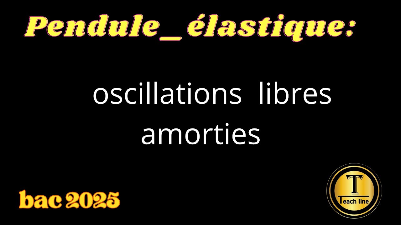Pendule_élastique - Oscillations libres  amorties