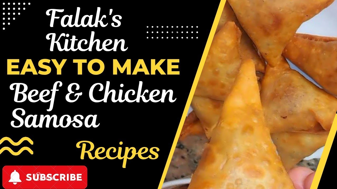 Chicken & Beef Qeema Samosa Recipe ✨ Crispy Homemade Pakistani Samosas