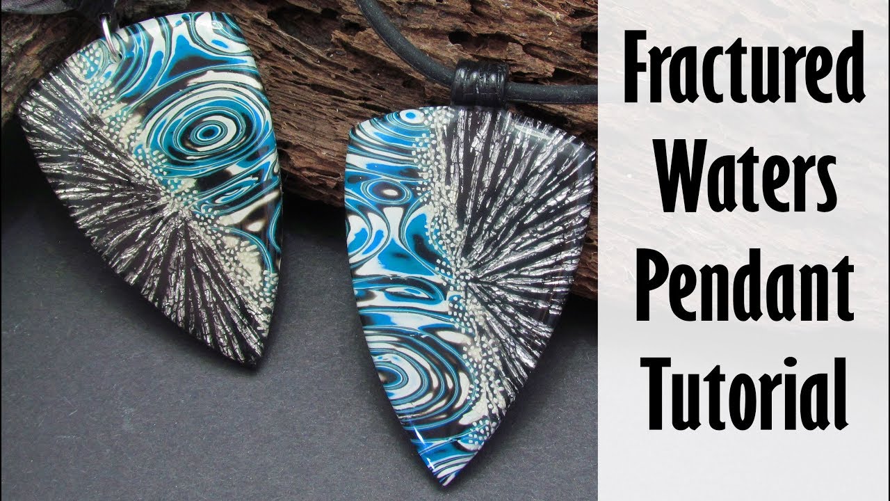 Polymer Clay Project: Fractured Water Pendant Tutorial