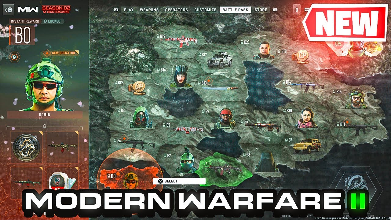 FULL Modern Warfare 2 Season 2 Battle Pass SHOWCASE! (Modern Warfare 2 Season 2 Battle Pass Tiers)