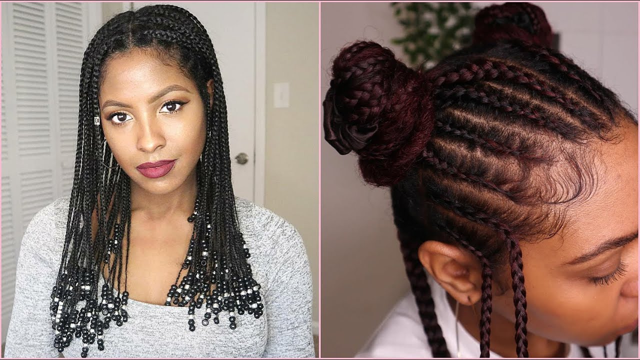 ♡Natural Braided Hairstyles♡ (PT.4) | No Weave or Added Hair |  NATURAL HAIRSTYLES COMPILATION