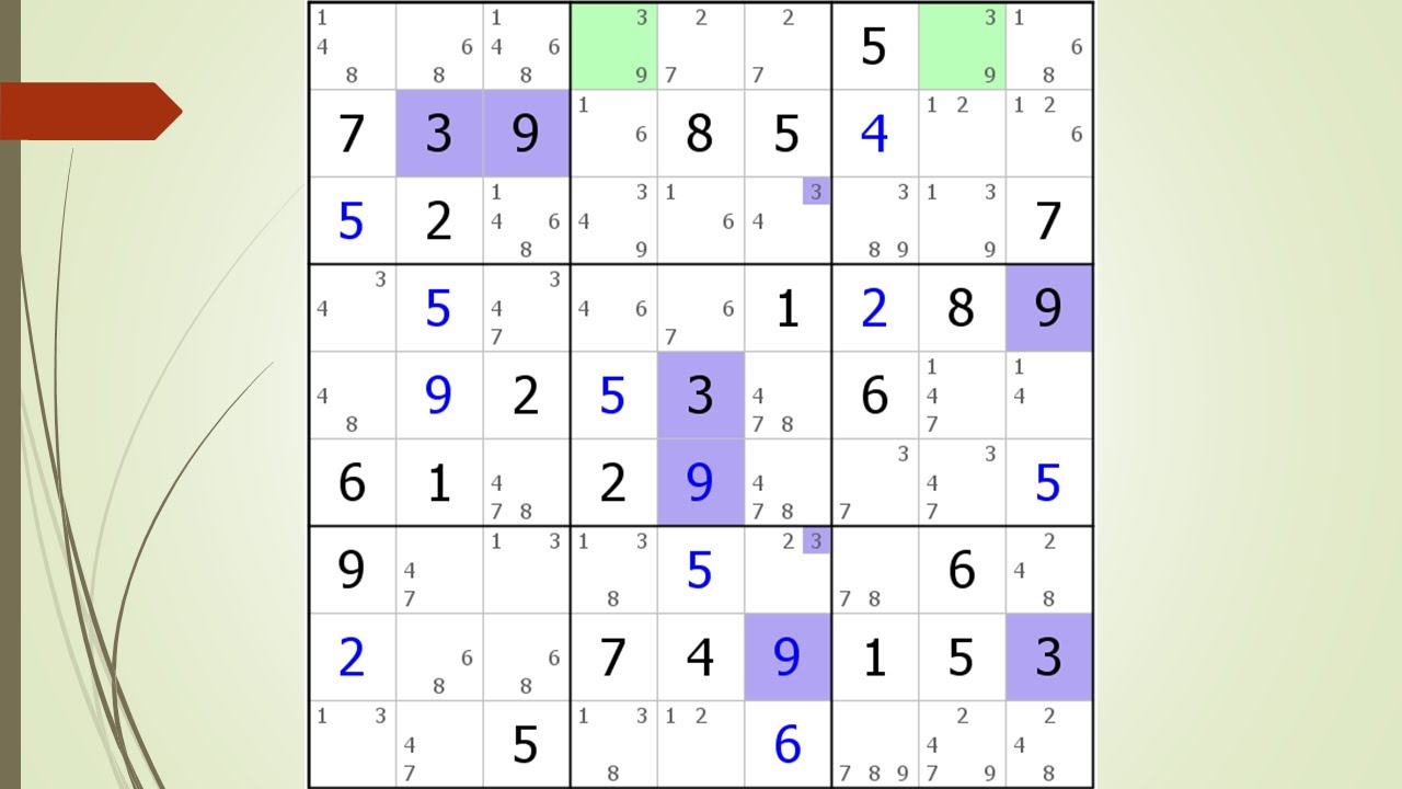 dxSudoku #6 Hidden Pairs