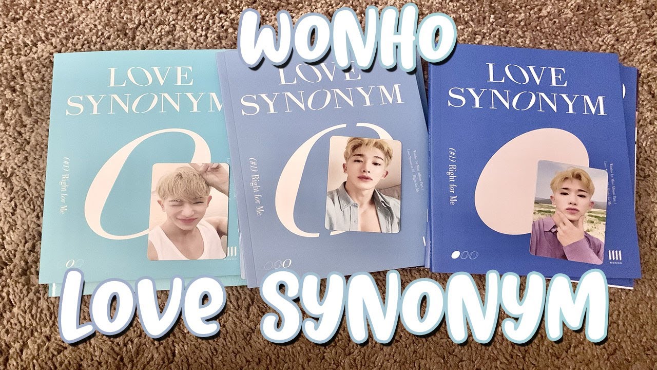 wonho 'love synonym' album unboxing &laquo; all versions &raquo;