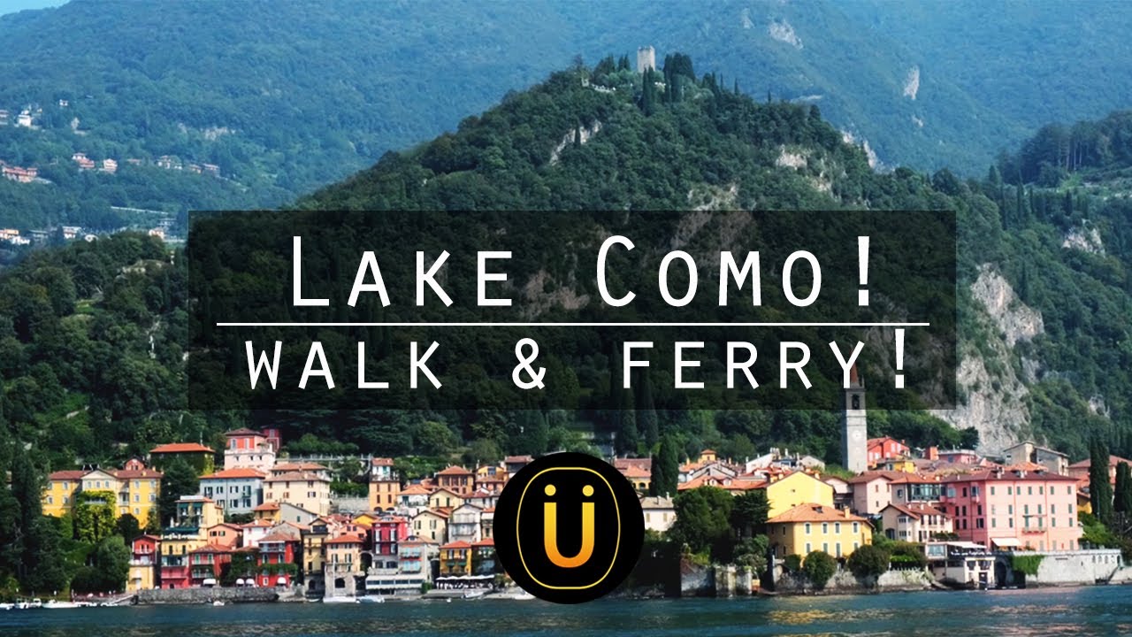 Lake Como!! Como waterfront walk & Ferry ride!! (Tremezzo - Villa Carlotta - Bellagio - Varenna)