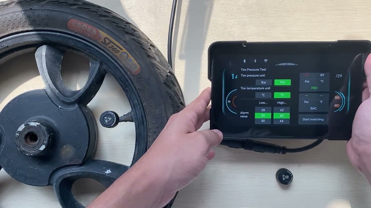 Motorcycle Carplay tire pressure sensor (TPMS) pairing, LC