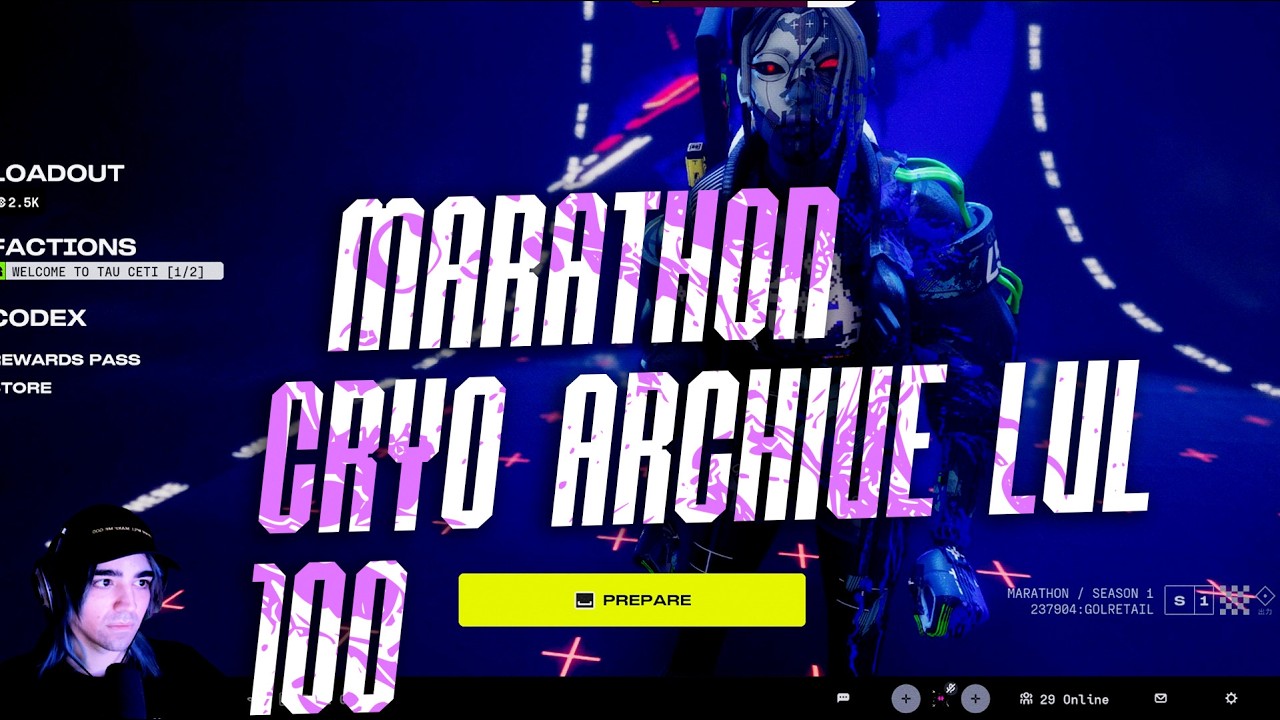 MARATHON CRYO ARCHIVE lvl 100 #MarathonTheGame