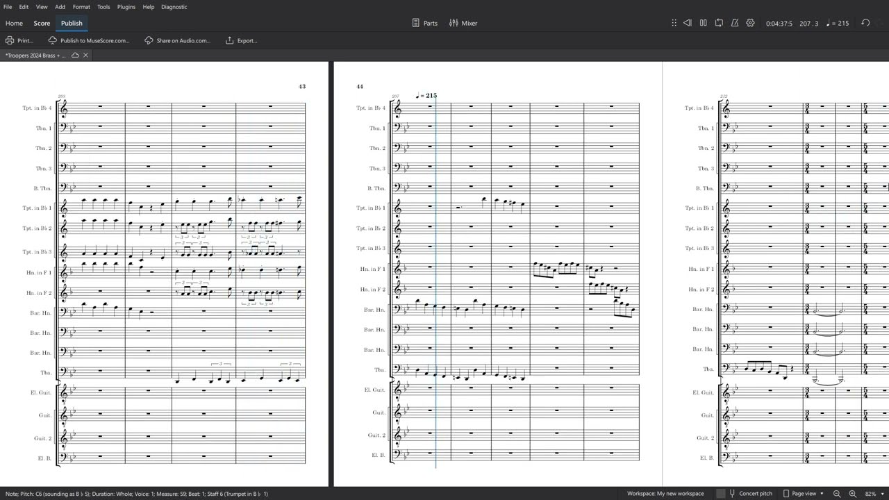 Troopers 2024 “Dance With The Devil” Brass+ Transcription (Early Season)