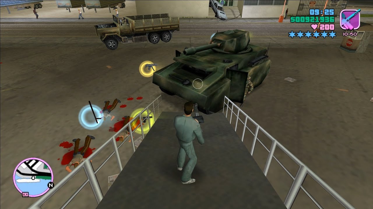GTA Vice City Epic 6 Stars War With Police + Escape