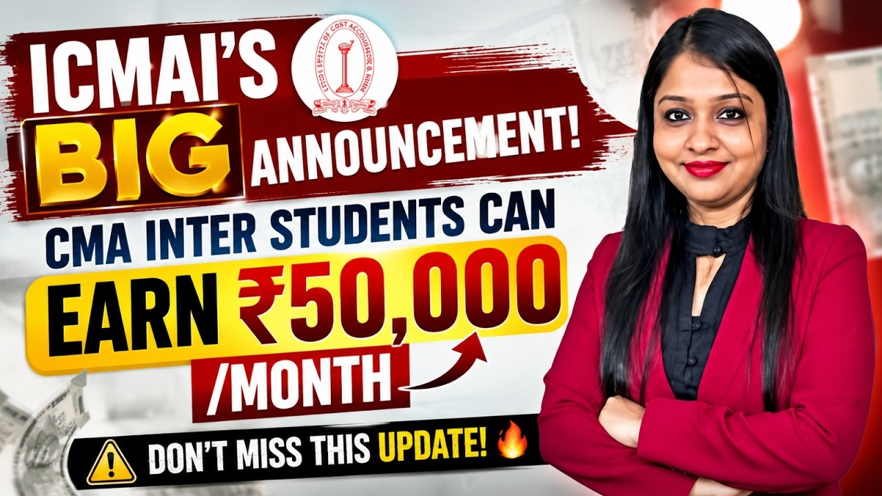 ICMAI Big Announcement 📢 For CMA Inter Aspirants | MEPL - Divya Agarwal Mam