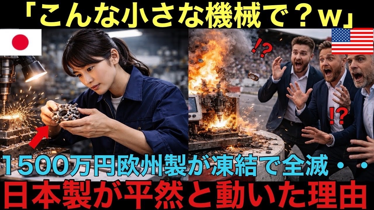 【海外の反応】「所詮おもちゃだww」と笑われた日本の小型機械。カナダの極寒で1,500万円の欧州製機械が全滅する中、平然と動き続けた驚愕の真相