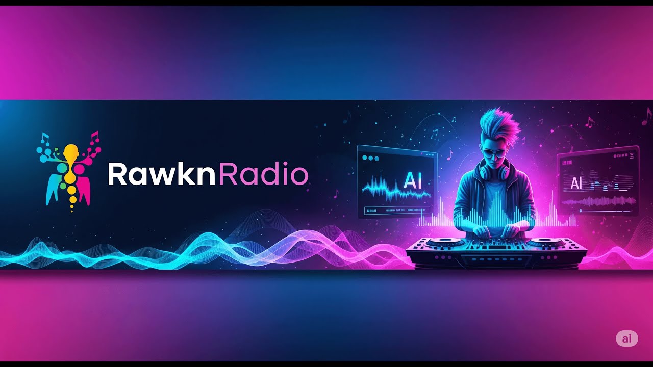 Rawkn Radio: Your human/ai radio experiment. HUMAN DJ Ai songs 10/24/25