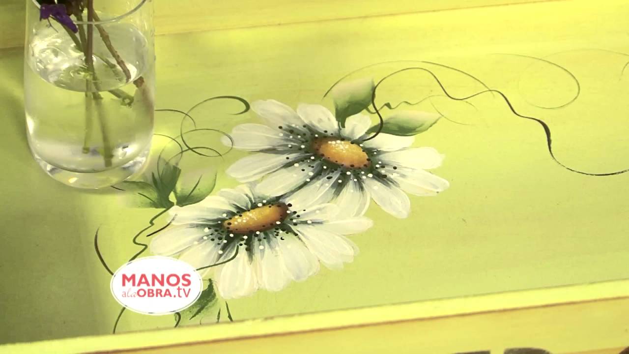 Pintura Decorativa -Pintar Bandeja de Madera - Claudia Kunze