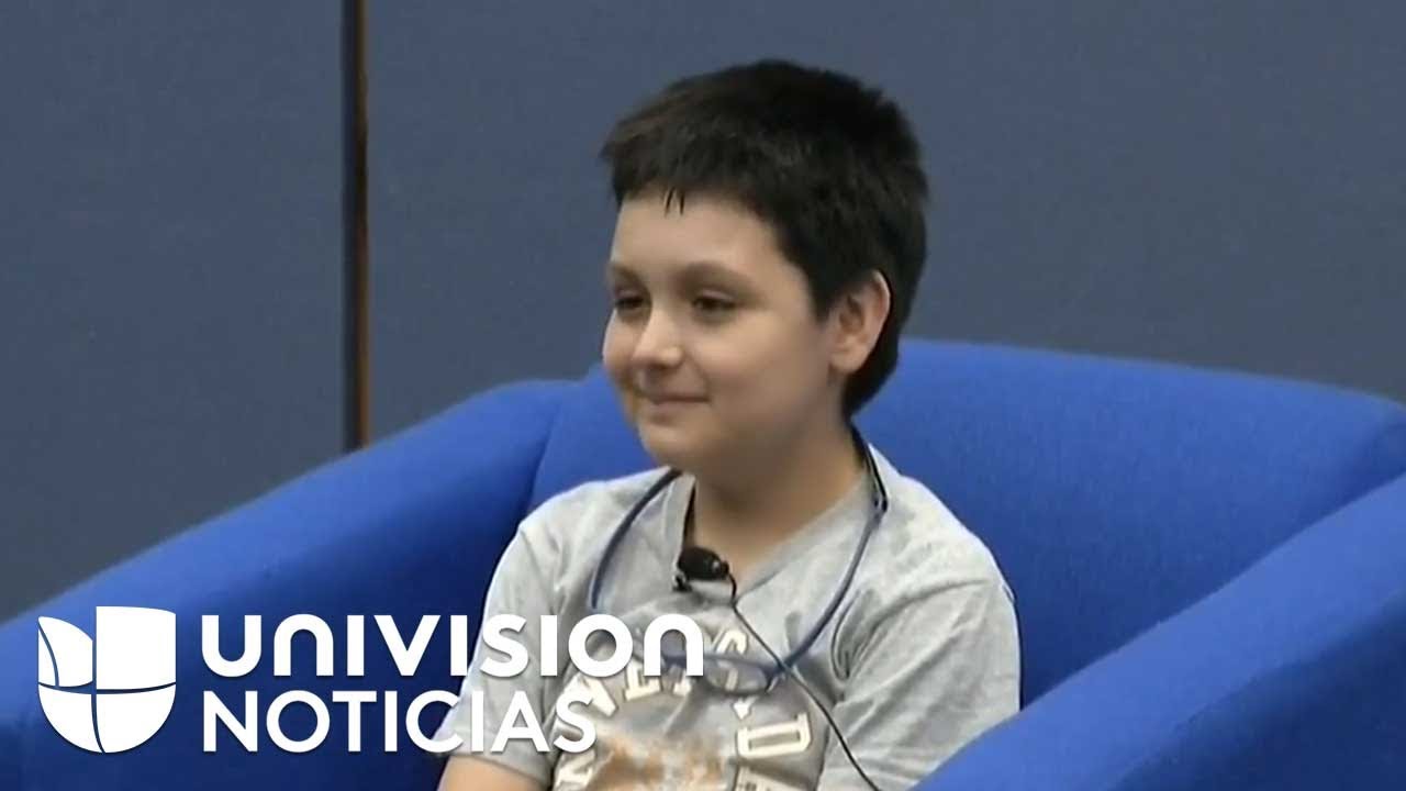 A sus 12 años, el niño mexicano Carlos Antonio Santamaría está listo para ir a la universidad.